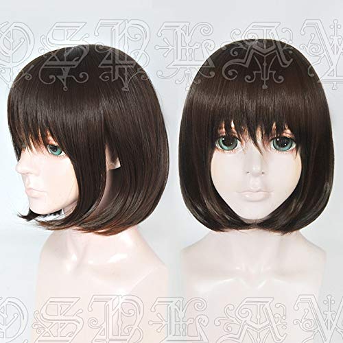 Game Life is Strange Max Caulfield Cosplay Wigs Dark Brown Heat Resistant Synthetic Hair Wig + Wig Cap von XINYIYI