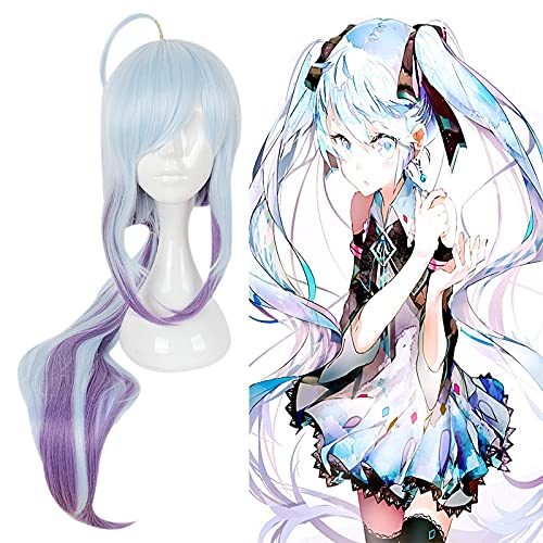 Hatsune Miku Cosplay Perücken Hatsune Miku Hexe Cosplay Hitzebeständige Synthetische Anime Perücken Halloween Karneval Party Frauen Perücken von XINYIYI