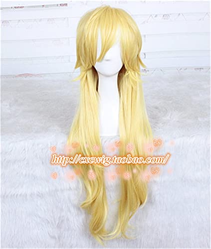 Höschen Aus Höschen & Strumpf Mit Strumpfband Cosplay Perücke Gelb Blonde Anime Cosplay Perücke 85Cm von XINYIYI