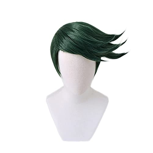 Jojos Bizarres Abenteuer Rohan Kishibe Grüne Kurze Perücke Cosplay Kostüm Hitzebeständiges Kunsthaar Männer Halloween Party Perücken Jojos Bizarres Abenteuer Rohan Kishibe Grüne Kurze Perücke Cosplay Kostüm Hitzebeständiges Kunsthaar Männer Halloween Party Perücken von XINYIYI