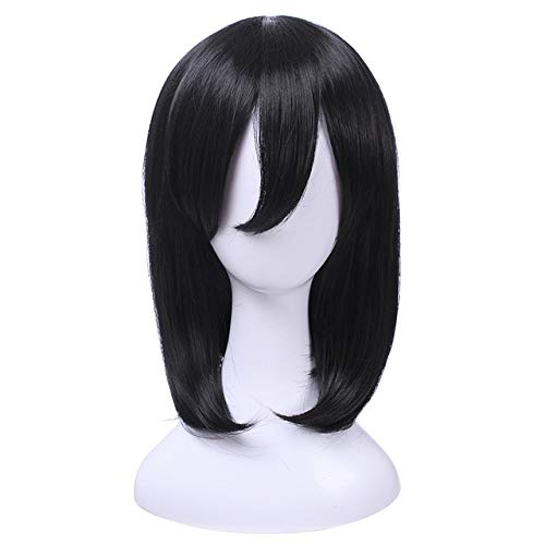 L-email wig Animation Attack on Titan Cosplay Wigs Mikasa Ackerman Armin Arlart Hans Zoe Men Wig Synthetic Hair Cosplay Wig Attack on Titan Black von XINYIYI