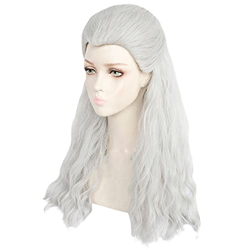 Männer Frauen Silber Weiß Cosplay Geralt Von Rivia Von Witcher Games Lange Gerade Cosplay Kostüm Perücken Synthetisches Haar Perücke Weiß Männer Frauen Silber Weiß Cosplay Geralt Von Rivia Von Witcher Games Lange Gerade Cosplay Kostüm Perücken Synthetisches Haar Perücke Weiß von XINYIYI