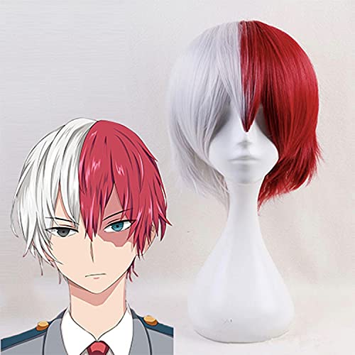 Meine Held Academia Cosplay Perücke Todoroki Shoto Cosplay Perücke Hitzebeständige Synthetische Boku Kein Held Academia Cosplay Perücken Halloween von XINYIYI