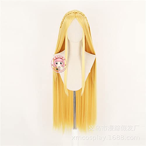 Neu Die Legende Von Zelda: Atem Der Wilden Prinzessin Zelda 100 Cm Langes Blondes Haar Hitzebeständige Cosplay-Kostümperücken von XINYIYI