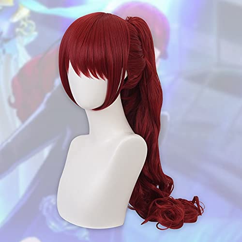Spiel Persona 5 Yoshizawa Kasumi Rote Perücke Cosplay Kostüm Hitzebeständiges Kunsthaar Frauen Party Rollenspiel Perücken von XINYIYI