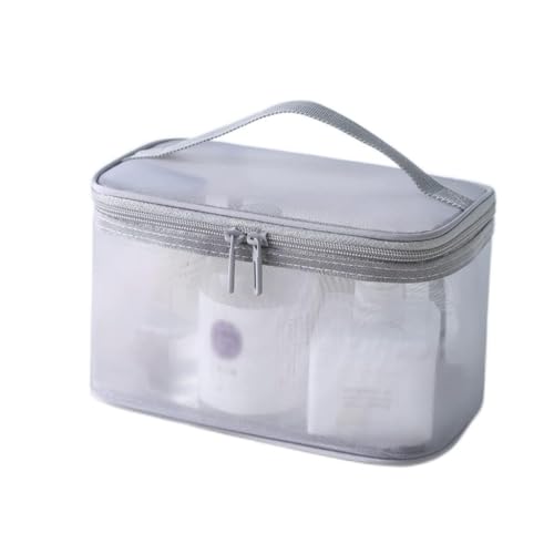 Klare Make-up-Tasche, Netzstoff, Damen-Kosmetiktasche, Organizer, transparent, für Reisen, Make-up, Kulturbeutel, Beauty-Case, Kulturbeutel (Farbe: A, Größe: wie abgebildet) von XINYUES