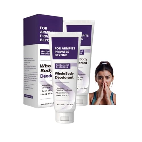 XINYUEST Körper-Deocreme für Damen und Herren – Langanhaltende Geruchskontrolle, schweißhemmend und pH-ausgleichend – Geeignet für Fitnessstudio, Arbeit und den Alltag. (2PCS, 1) von XINYUEST