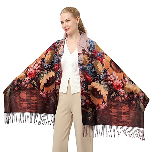 Modischer Damen-Schal mit Kunstdruck, weicher Kaschmir, warm, große Decke als Geschenk - - Large Modischer Damen-Schal mit Kunstdruck, weicher Kaschmir, warm, große Decke als Geschenk - - Large von XINYUN