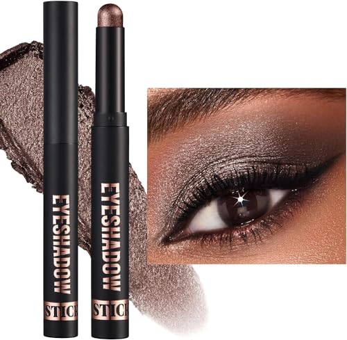 Eyeshadow Stick，Glitter and Matte Eyeshadow，Creme Lidschatten，Waterproof，Glitzerndes Augen-Make-up Kreieren（#9） von XINYUNXIN