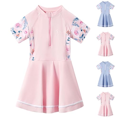 XINYUNZU Badeanzüge für Mädchen Einteiler Badeanzug mit Rock Sommer Farbblock Badekleid mit Bein Badebekleidung Swimsuit Girls Schwimmanzug Kinder Rosa 4 Jahre XINYUNZU Badeanzüge für Mädchen Einteiler Badeanzug mit Rock Sommer Farbblock Badekleid mit Bein Badebekleidung Swimsuit Girls Schwimmanzug Kinder Rosa 4 Jahre von XINYUNZU