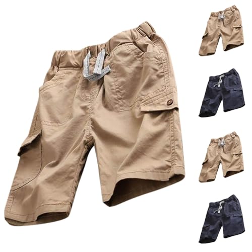 XINYUNZU Cargo Shorts Jungen Sommer Outdoor Kurze Hose Mode Cargohose Kurz Leichte Sommershorts Sport Freizeithose Kurze Hosen für Kinder und Teenager Jungen Khaki 11 Jahre XINYUNZU Cargo Shorts Jungen Sommer Outdoor Kurze Hose Mode Cargohose Kurz Leichte Sommershorts Sport Freizeithose Kurze Hosen für Kinder und Teenager Jungen Khaki 11 Jahre von XINYUNZU