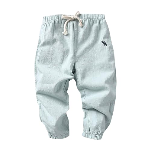 XINYUNZU Hose Jungen Baumwolle Freizeithose Lässige Outdoorhose Baggy Pants Jeanshose Kinder Kleidung Outdoor Hosen für 2-7 Jahre Alt Cargohose Blitzangebote Grün 100 von XINYUNZU
