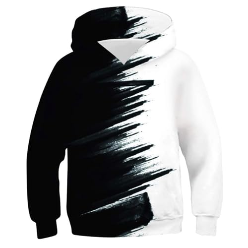 XINYUNZU Jungen Hoodie Mode Kapuzenpullover Langarm Sweatshirt mit Kapuze Teenager 3D-Print Oberteile Kinderkleidung Coole Pullover Sweatshirts Weiß 13 Jahre XINYUNZU Jungen Hoodie Mode Kapuzenpullover Langarm Sweatshirt mit Kapuze Teenager 3D-Print Oberteile Kinderkleidung Coole Pullover Sweatshirts Weiß 13 Jahre von XINYUNZU