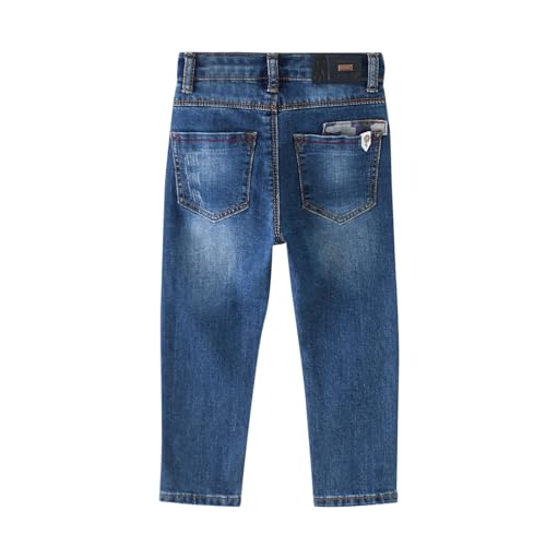 XINYUNZU Jungen Jeans Regular Fit Pants Boys Outdoor Hose Kinder Lässige Hosen Freizeithose Jeanshosen 2-10 Jahre Alt Deals of The Day Himmelblau 4 Jahre von XINYUNZU