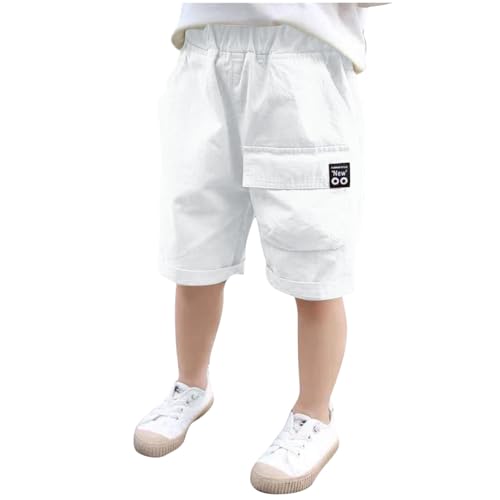 XINYUNZU Kurze Hosen Jungen Baumwolle Sommer Shorts Dünne Hose Kurz Cargohose Kurz Leichte Sommerhose Freizeithose Boys Outdoor Freizeit Sport Kurze Hose Kinder und Teenager Weiß 130 XINYUNZU Kurze Hosen Jungen Baumwolle Sommer Shorts Dünne Hose Kurz Cargohose Kurz Leichte Sommerhose Freizeithose Boys Outdoor Freizeit Sport Kurze Hose Kinder und Teenager Weiß 130 von XINYUNZU