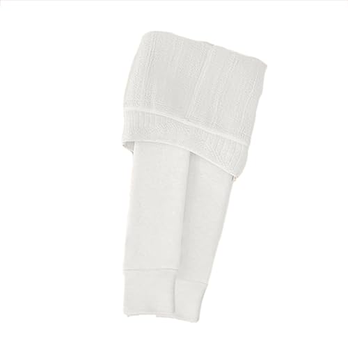 XINYUNZU Mädchen Leggings Warm Fleece Gefütterte Thermoleggings Thermohose Kinder Winterhose Einfarbig Fleecehose Winterleggings Strumpfhose Hosen für 1-15 Jahre Alt Angebot des Tages Weiß XXL von XINYUNZU
