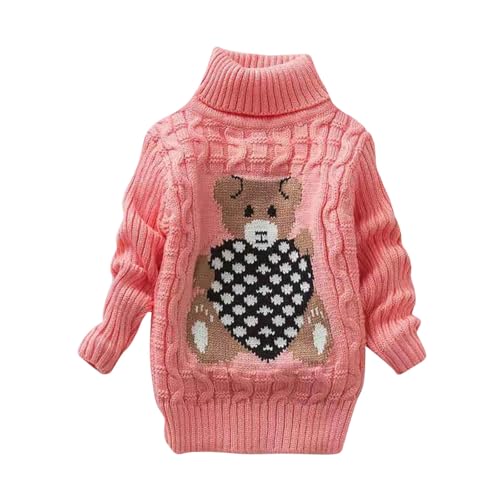 XINYUNZU Mädchen Pullover Lang Sweater Warm Rollkragenpullover Strickpullover mit Bärenmuster Kuschelpullover Thermo Pulli Kinder Pullover für 3-10 Jahre Alt Blitzangebote Rosa 9 Jahre XINYUNZU Mädchen Pullover Lang Sweater Warm Rollkragenpullover Strickpullover mit Bärenmuster Kuschelpullover Thermo Pulli Kinder Pullover für 3-10 Jahre Alt Blitzangebote Rosa 9 Jahre von XINYUNZU