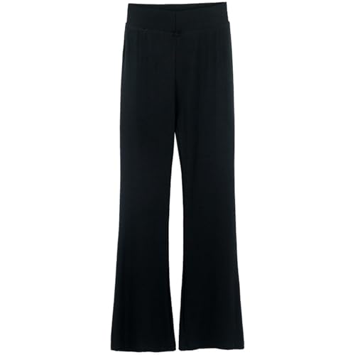 XINYUNZU Mädchen Schlaghose Flared Hose Kinder Freizeithose High Waist Flared Sport Leggings Schlaghosen Lässige Hosen für 4-11 Jahre Alt Super Sale Angebote Schwarz 10 Jahre von XINYUNZU