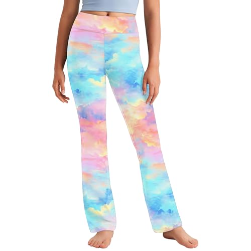 XINYUNZU Mädchen Yogahose Dünne Batik Hose Sporthose Stretch Sport Leggings Leichte Sommerhose High Waist Track Pants Girl Freizeithose Mode Hosen für Kinder Frühling Mehrfarbig 140 XINYUNZU Mädchen Yogahose Dünne Batik Hose Sporthose Stretch Sport Leggings Leichte Sommerhose High Waist Track Pants Girl Freizeithose Mode Hosen für Kinder Frühling Mehrfarbig 140 von XINYUNZU