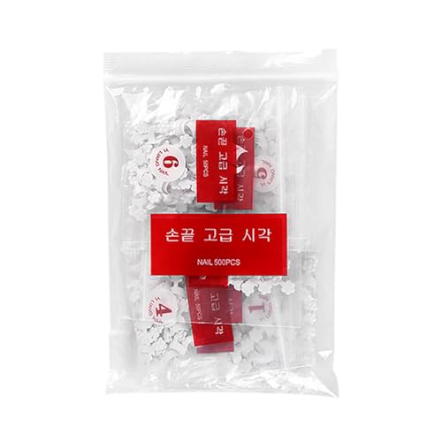100 Stück Weiße Acrylnägel Tipps French Short Finger Sticker Verlängerungswerkzeug Für Nagelkunst In 10 Größen von XINgjyxzk