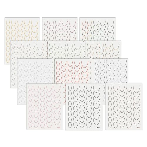 12 Blatt French Line Nails Art Aufkleber Selbstklebende Nagelaufkleber French Tip Nails Aufkleber Dekoration Nagelzubehör von XINgjyxzk