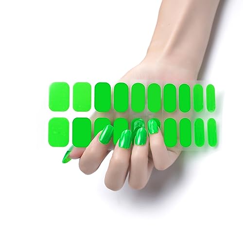 20 Stück/Blätter Nagellackstreifen Frauen Selbstklebende Warme Polnische Aufkleber Komplette Wraps Nägel von XINgjyxzk