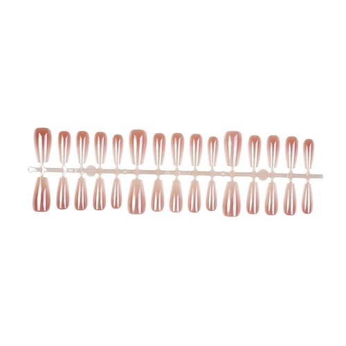 Französische Spitze Zum Aufdrücken Der Nägel Langer Sarg Künstliche Nägel Farbverlauf Künstliche Nägel Vollständige Abdeckung Zum Aufkleben Auf Die Nägel Für Frauen Und Mädchen von XINgjyxzk