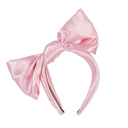 Haarband mit großer Schleife für Damen und Mädchen, modisches Satin-Haarband für Weihnachten, Party, schöner Kopfschmuck für Erwachsene und Kinder, lustiger Kopfschmuck, Haarschmuck von XINgjyxzk