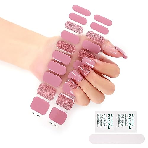 Halbgehärtete Gel Aufkleber LED Lampe Erforderlich 20 Gel Lack Wraps Modische Gel Aufkleber Frauen von XINgjyxzk