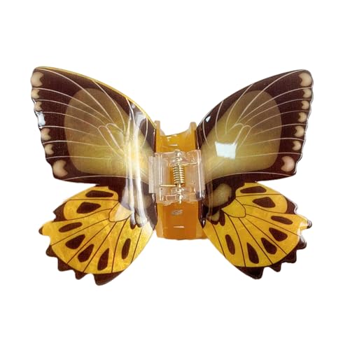 Simulation Schmetterling Haarspange Elegante Haarspange Acryl Haarschmuck für Mädchen Federklemme Haarschmuck Schöne Haarspange von XINgjyxzk