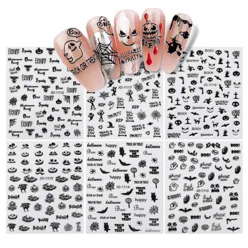 Urlaub Party Art Aufkleber Maniküre Selbstklebende Nagelaufkleber Weihnachten Halloween Designs Transfer Aufkleber Slider Wrap von XINgjyxzk