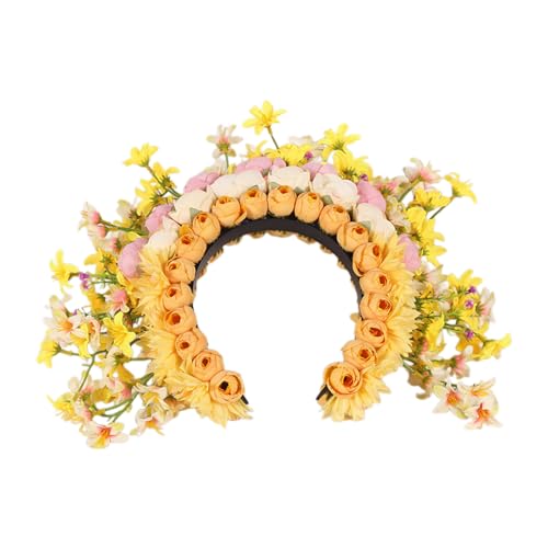 Vintage-inspirierter Blumen-Haarschmuck mit ethnischen Blumen, anmutiges Haar-Accessoire für Frauen, femininer Hochzeitskopfschmuck, einfach zu tragender Kopfschmuck von XINgjyxzk