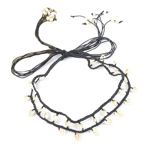 XINgjyxzk 2in1 Geflochtener Taillengürtel Vintage Dekoratives Hutseil Perlen Dekoren Kleid Hemd Hutgürtel von XINgjyxzk