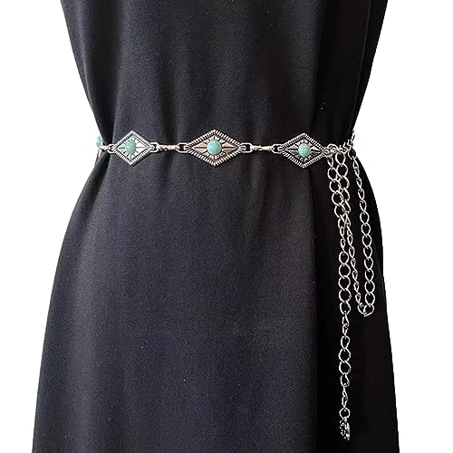 XINgjyxzk Frauen Legierung Taille Gürtel Ethnische Einstellbare Taille Gürtel Frauen Kleid Hemd Taille Gürtel Relief Schnalle von XINgjyxzk