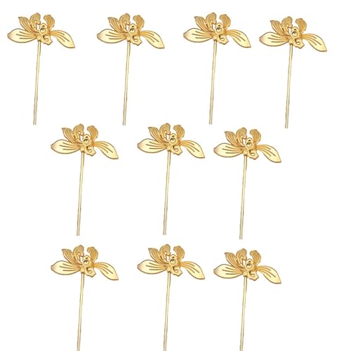 XINgjyxzk Haarstab Orchideen Haarschmuck Frauen Mädchen Orchideen Kopfschmuck Haarschmuck von XINgjyxzk