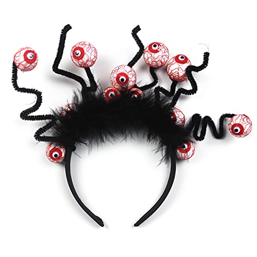 XINgjyxzk Halloween Eyeball Stirnbänder Haarreifen Haarband Halloween Weihnachten Cosplay Kopfschmuck Foto Requisiten Horror Stirnband Kopfbedeckung von XINgjyxzk