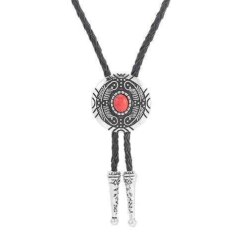 XINgjyxzk Verstellbare Krawatte Beliebte Western Teenager Männer Frauen Tanzkrawatte Punk Hemd Legierung Edelsteine Schnallenanhänger von XINgjyxzk