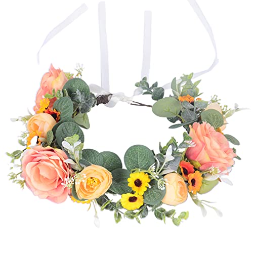 Zarte Blumen-Dekoration, dünne Seitenkronen, Braut-Haarreifen, modisch, für Hochzeit, Party, Frisur, Kopfbedeckung, bunte Blume für Hochzeit, Mädchen, für Mädchen, zum Fotografieren von XINgjyxzk