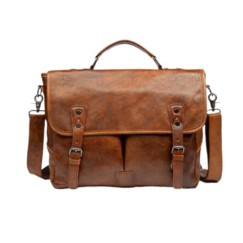 XIONGHAO Business-Handtaschen Herren-Aktentaschen Messenger-Schultertaschen Echtleder-Tragetaschen Laptop-Taschen von XIONGHAO