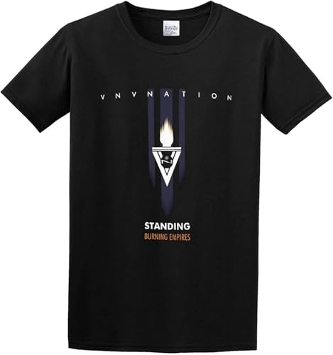 Men's VNV Nation Burning Empires T-Shirt Print Tees Short Sleeve O Neck Size XL von XIONGSHI
