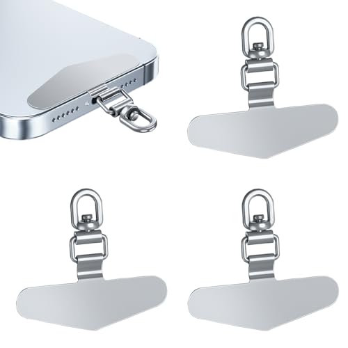 Handykette Universalpads Handykette Halterung Teiliges Handy Lanyard Patch Pad Tragbar Telefon Halteband Patch Handy Sicherung Patch Pads Mit Metallring Für Die Meisten Handy-Hül (3 Stück) von XIONGXIAOZHI