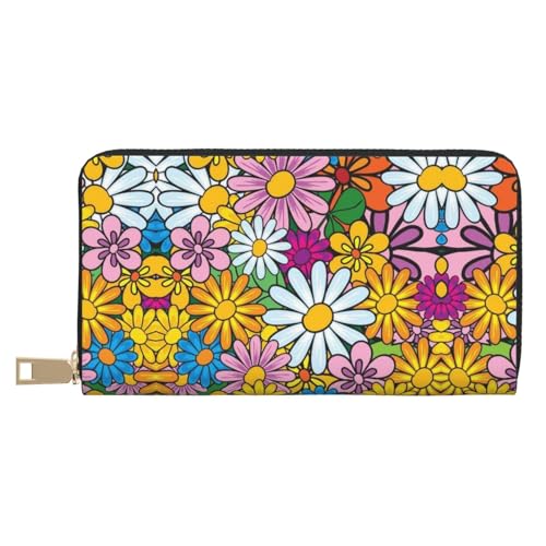 XIPEGKLD Exploring The Solar System Print Leather Wallet Perfect for Organizing Your Essentials, Niedliche Cartoon-Blumen, Einheitsgröße XIPEGKLD Exploring The Solar System Print Leather Wallet Perfect for Organizing Your Essentials, Niedliche Cartoon-Blumen, Einheitsgröße von XIPEGKLD