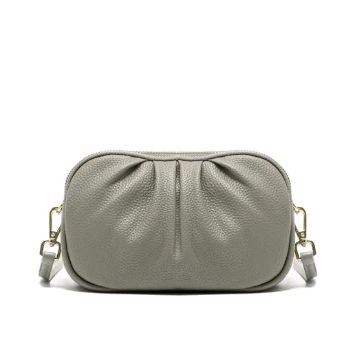 XIRIXX Damen-Umhängetasche aus echtem Leder, multifunktional, große Kapazität, tragbar, Rindsleder, Umhängetasche, Luxus-Tasche, grau, 21-8-13cm XIRIXX Damen-Umhängetasche aus echtem Leder, multifunktional, große Kapazität, tragbar, Rindsleder, Umhängetasche, Luxus-Tasche, grau, 21-8-13cm von XIRIXX