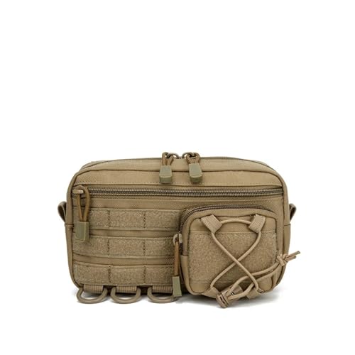 XIRIXX Gürteltasche für Herren, Molle-Zubehör, Gürteltasche, mobile Tasche für multifunktionales Klettern, Camping, männliches Werkzeug, Ausrüstung, Wandern, Hüfttasche, khaki, Einheitsgröße XIRIXX Gürteltasche für Herren, Molle-Zubehör, Gürteltasche, mobile Tasche für multifunktionales Klettern, Camping, männliches Werkzeug, Ausrüstung, Wandern, Hüfttasche, khaki, Einheitsgröße von XIRIXX