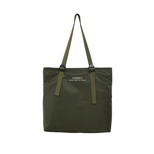 XIRIXX Tragetasche, Nylon, wasserdicht, modisch, koreanisch, Hip-Hop, Straßentasche, Schultertasche, große Kapazität, Schultertasche für Damen, grün, Einheitsgröße XIRIXX Tragetasche, Nylon, wasserdicht, modisch, koreanisch, Hip-Hop, Straßentasche, Schultertasche, große Kapazität, Schultertasche für Damen, grün, Einheitsgröße von XIRIXX
