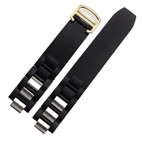 XIRIXX Wasserdichtes Armband für Cartier Sports, Gummi-Silikon-Armband mit konvexer schwarz-weißer konvexer 20 x 10 mm Uhrenkette, 20mm-10mm, Achat XIRIXX Wasserdichtes Armband für Cartier Sports, Gummi-Silikon-Armband mit konvexer schwarz-weißer konvexer 20 x 10 mm Uhrenkette, 20mm-10mm, Achat von XIRIXX