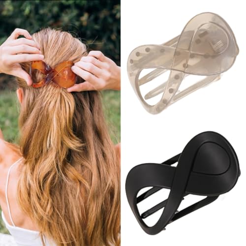 Elegante Damen Haarschmuck Große Haarspange Büro Haarnadel Party Kopfbedeckung für sicheren und modischen Halt von XITEA