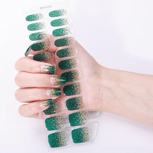 Gel-Nägel, Applikationen, Glitzer, volle Wraps, modische Augendesigns, lange Haltbarkeit, Maniküre-Zubehör für Damen, wasserdichte Nagelfolien von XITEA