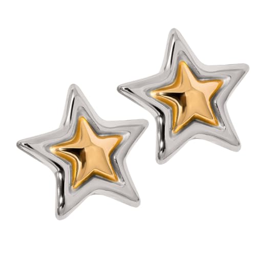Moderne Mehrzweck-Ohrringe mit Stern-Design, robuste Legierung mit eleganten Designs für trendige Frauen und Damen, Freizeitkleidung, Metall Moderne Mehrzweck-Ohrringe mit Stern-Design, robuste Legierung mit eleganten Designs für trendige Frauen und Damen, Freizeitkleidung, Metall von XITEA