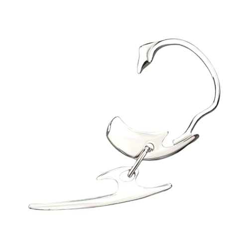 Punk Helixes Tragus Conch Snug Earring Alloy Cartilage Earring Gothic Styles Ear Cuff Adornment for Helixes and Tragus, Metall von XITEA